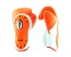 Боксерские перчатки Twins Velcro Extra Design BGVL6-MK White Orange (BGVL6-MK-WHOR-16oz) - изображение 2