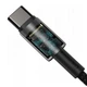 Кабель Baseus Tungsten Gold Fast Charging Data Cable Type-C to Type-C 100W 2m Black (CATWJ-A01) - зображення 7