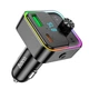 Адаптер автомобільний HOCO Fantasy car BT FM transmitter E81 USB/Type-C 30W/3A PD/QC black - зображення 1