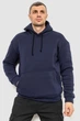 Худи мужской на флисе однотонный темно-синий 241R2650 Ager XL - изображение 1