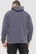 Худи мужской на флисе однотонный темно-серый 241R2650 Ager XL - изображение 4