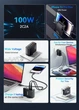 Зарядное устройство Essager 100W GAN 2 x Type-C + 2 x USB-A Black - изображение 2