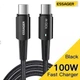 Кабель Essager USB Type-C to Type-C PD 100W (20V / 5A) 480 Мбіт/с QC4.0 FCP (2 м) - зображення 1