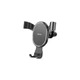 Тримач для телефону в повітропровід для машини HOCO Armor metal gravity Car holder (4.5" - 6.7"). Black - зображення 5