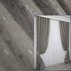 Комплект готовых штор VR-Textil Лен мрамор Pavliani № 1176ш Серо-коричневый 100х270 см 2 шт (31-553) - изображение 1