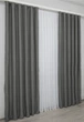 Комплект готовых штор VR-Textil Блэкаут Fusion Dimout № 793ш Графитовый 150х270 см 2 шт (30-581) - изображение 5