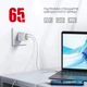 Сетевое зарядное устройство Intaleo TCG65GAN 65W GAN 2xUSB-C PD+USB-A QC 3.0 White (1283126559525) - изображение 6