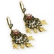 Викторианские серьги-подвески с черно-белыми кристаллами Swarovski от Michal Negrin - изображение 1