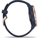 Смарт-годинник Garmin Vivomove 3s Rose Gold Stainless Steel Bezel w. Navy and Silicone B. (010-02238-03) - изображение 2