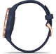 Смарт-годинник Garmin Vivomove 3s Rose Gold Stainless Steel Bezel w. Navy and Silicone B. (010-02238-03) - изображение 3