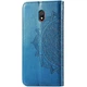 Кожаный чехол-книжка Epik Art Case с визитницей для Xiaomi Redmi 8a Синий - изображение 2