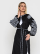 Плаття-вишиванка жіноче з візерунком NARODNYY BUTIK Ясні Зорі 1542.1 46 Чорне (NB2000000246772) - зображення 5