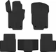 EVA коврики EVAtech в салон авто Mercedes-Benz ML-Class (W164) 2005-2011 2 поколения SUV USA 5 шт Black (MB11723C5MS4RBB) - изображение 1
