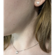 Срібні сережки Spark зі Swarovski Heart Studs K2808C - изображение 3