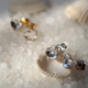 Срібні сережки Spark зі Swarovski Heart Studs K2808C - изображение 5