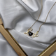 Срібний та позолочений кулон Spark зі Swarovski Love NGLOVEJ - зображення 4