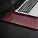 Кожаный коврик для рабочего стола INCARNE ProDesk (73x50 см) Бордовый - изображение 5