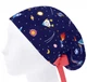 Медицинская шапочка женская HeadwearUniverse универсальная принт Ракеты в космосе - изображение 3