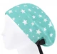 Медицинская шапочка женская HeadwearUniverse универсальная принт Звёзды на мятном - изображение 3