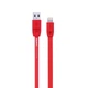 Кабель Remax RC-001i USB Lightning Full Speed 1м червоний - зображення 1