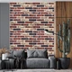 Самоклеющаяся 3D панель под кирпич клинкер бордовый 700x700x6мм (417) - изображение 4