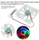 Кулер корпусной Voltronic C12025RGB Fan DC sleeve fan 4pin 120мм LED RGB - изображение 2