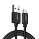 Кабель зарядный Ugreen MFi сертифицированный lightning с алюминиевым корпусом 0.25М Black (US199) - изображение 11