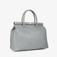 Сумка жіноча шкіряна саквояж середня Regina Notte Travel bag 3201 Сірий - зображення 3