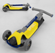 Самокат трехколесный Best Scooter складной алюминевый руль колеса со светом Желтый (F-55295) - изображение 5