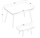 Стол обеденный раскладной OSLO CERAMIC 120(180)*80 белый глянец/черный каркас Intarsio - изображение 6