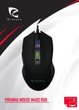 Mysz Piranha M400 RGB USB Black (4897076691647) - obraz 3