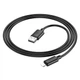 Кабель Hoco X88 Gratified USB to Lightning 1м Чорний - зображення 3
