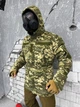 Чоловічий Бушлат Drawstring на синтепоні з флісовою підкладкою піксель розмір 3XL - зображення 4