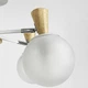 Люстра потолочная Light House LNF-17393/5 WT белая с элементами дерева - изображение 4