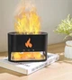 Ультразвуковой увлажнитель воздуха с камнями. Aroma Diffuser. Ночник с эффектом пламени. Черный (43233) - изображение 3