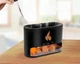 Ультразвуковой увлажнитель воздуха с камнями. Aroma Diffuser. Ночник с эффектом пламени. Черный (43233) - изображение 5