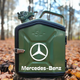 Подарочный набор для мужчин Канистра бар 5 л с оббивкой хаки с лого Mercedes-Benz + 2 бокала - изображение 1