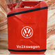 Подарочный набор для мужчин Канистра бар 20 л красная с логотипом Volkswagen + посуда в мини бар - изображение 1