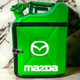 Подарочный набор для мужчин Канистра бар 10 л зеленая с логотипом Mazda + 2 бокала - изображение 1