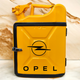 Подарочный набор для мужчин Канистра бар 10 л желтая с логотипом Opel + 2 бокала - изображение 1