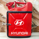 Подарочный набор для мужчин Канистра бар 10 л красная с логотипом Hyundai + 2 бокала - изображение 1