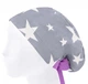 Медицинская шапочка женская HeadwearUniverse универсальная принт Звезда на сером - изображение 3