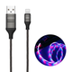 Кабель Remax RC-130i USB Lightning EL Ultimate Edition 1м чорний - зображення 1