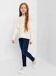Детский свитер для девочки Coccodrillo Romantic Kids ZC2172101ROK-003 116 см Экрю (5904705999483) - изображение 3