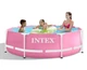 Бассейн каркасный круглый розовый 244х76 см 2823 литры Intex 28290 - изображение 3
