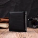 Женский оригинальный кошелек среднего размера из натуральной кожи ST Leather 19500 Черный - изображение 4
