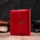 Яркий женский кошелек с монетницей из натуральной кожи ST Leather 19482 Красный - изображение 4