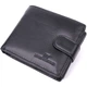 Качественный горизонтальный бумажник из натуральной кожи ST Leather 22455 Черный - изображение 1
