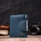 Красивое кожаное портмоне с монетницей снаружи для стильных женщин ST Leather 19457 Бирюзовый - изображение 8