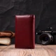 Симпатичный женский кошелек в три сложения из натуральной кожи ST Leather 19470 Бордовый - изображение 2